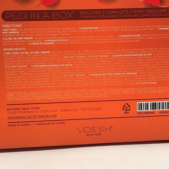✨HOST PICK✨ 💦 Innovative Voesh Pedi in a Box Deluxe 4 Step Kits - Pumpkin Spice - Picture 7 of 14